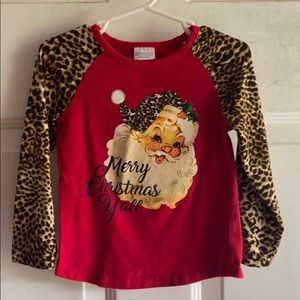 Christmas Santa shirt size 3-4